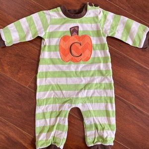 Fall/Thanksgiving Baby Pumpkin Romper